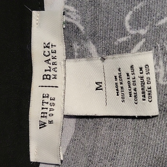 White House Black Market Tunic Boatneck Floral Pullover Mini Dress Size M - Picture 6 of 11